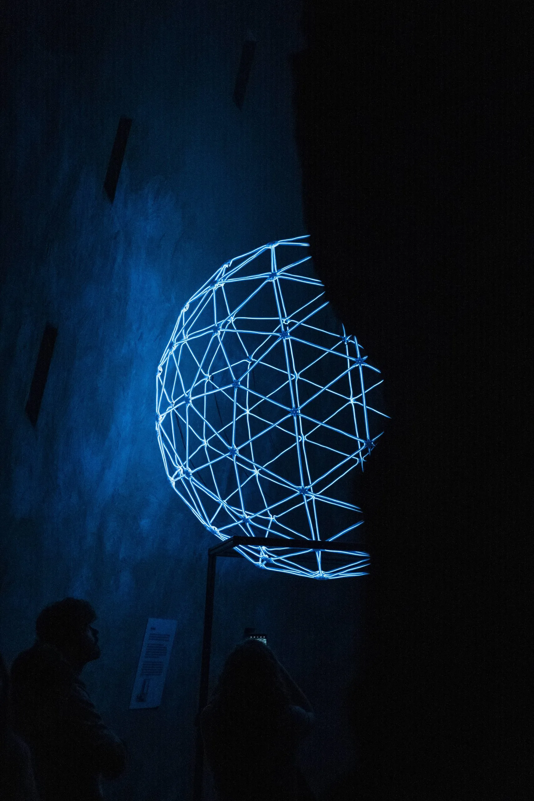 Interactive installation, design art technology, free standing, colossal, 8K, hyper realistic, photography