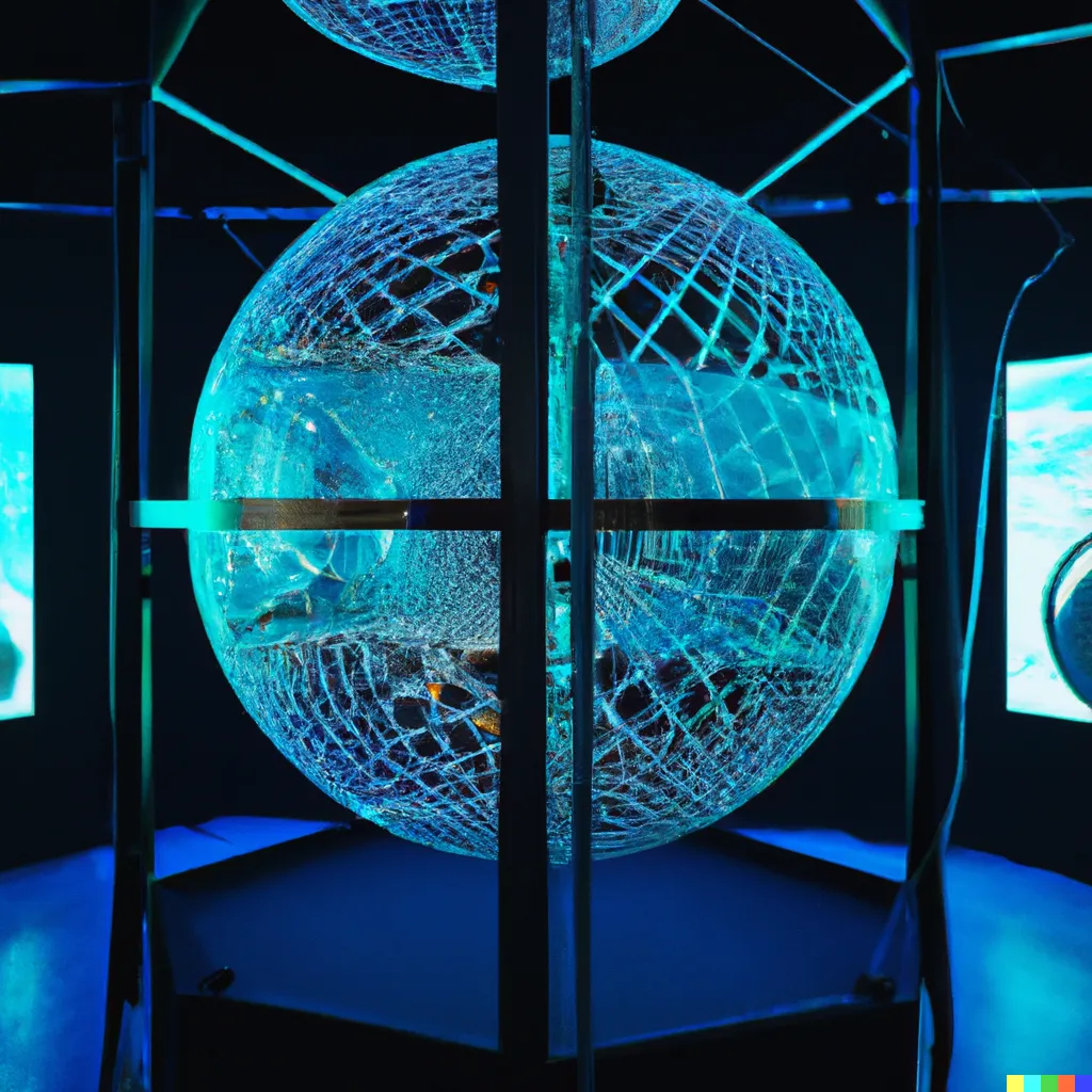 DALL-E output, September 2022 — the prompt that became the work's title and specification